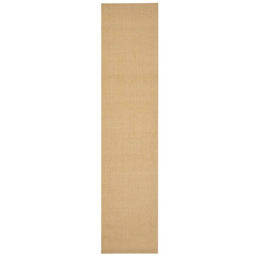 vidaXL Teppich Natur Sisal 66x300 cm
