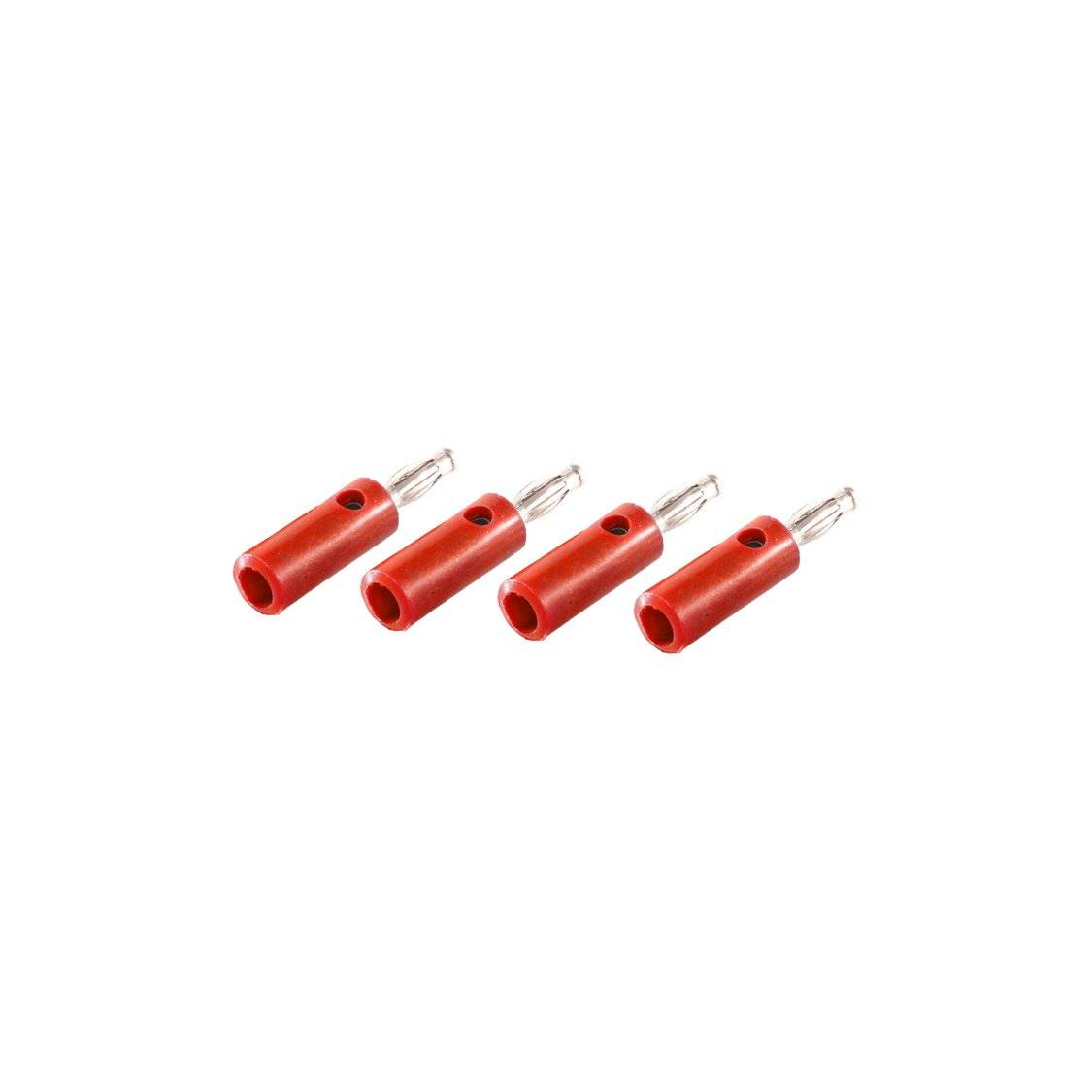 Bananenstecker, VE4, rot