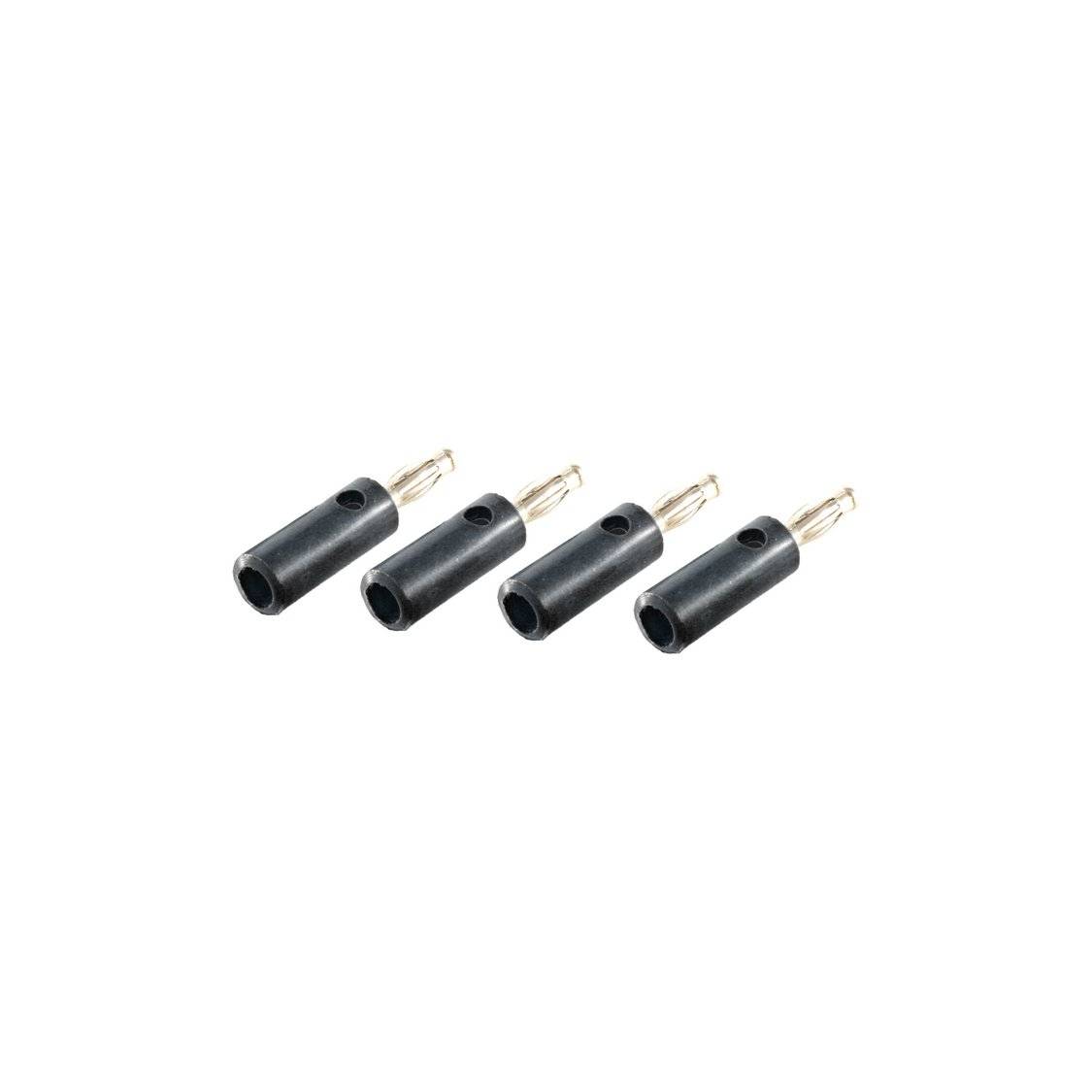 Bananenstecker, VE4, schwarz