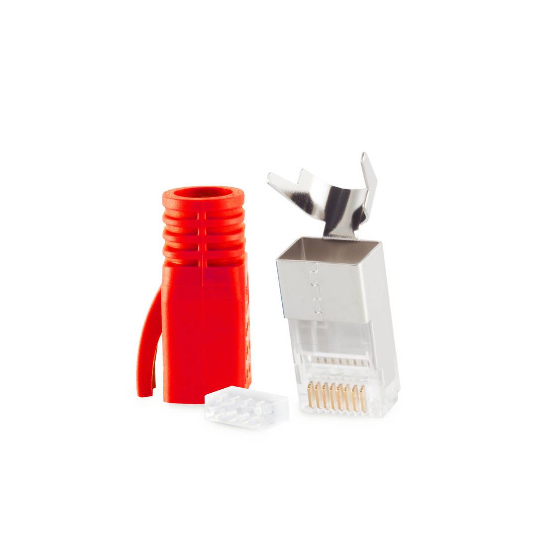 Stecker SET für Verlegekabel bis AWG 23 rot VE 1