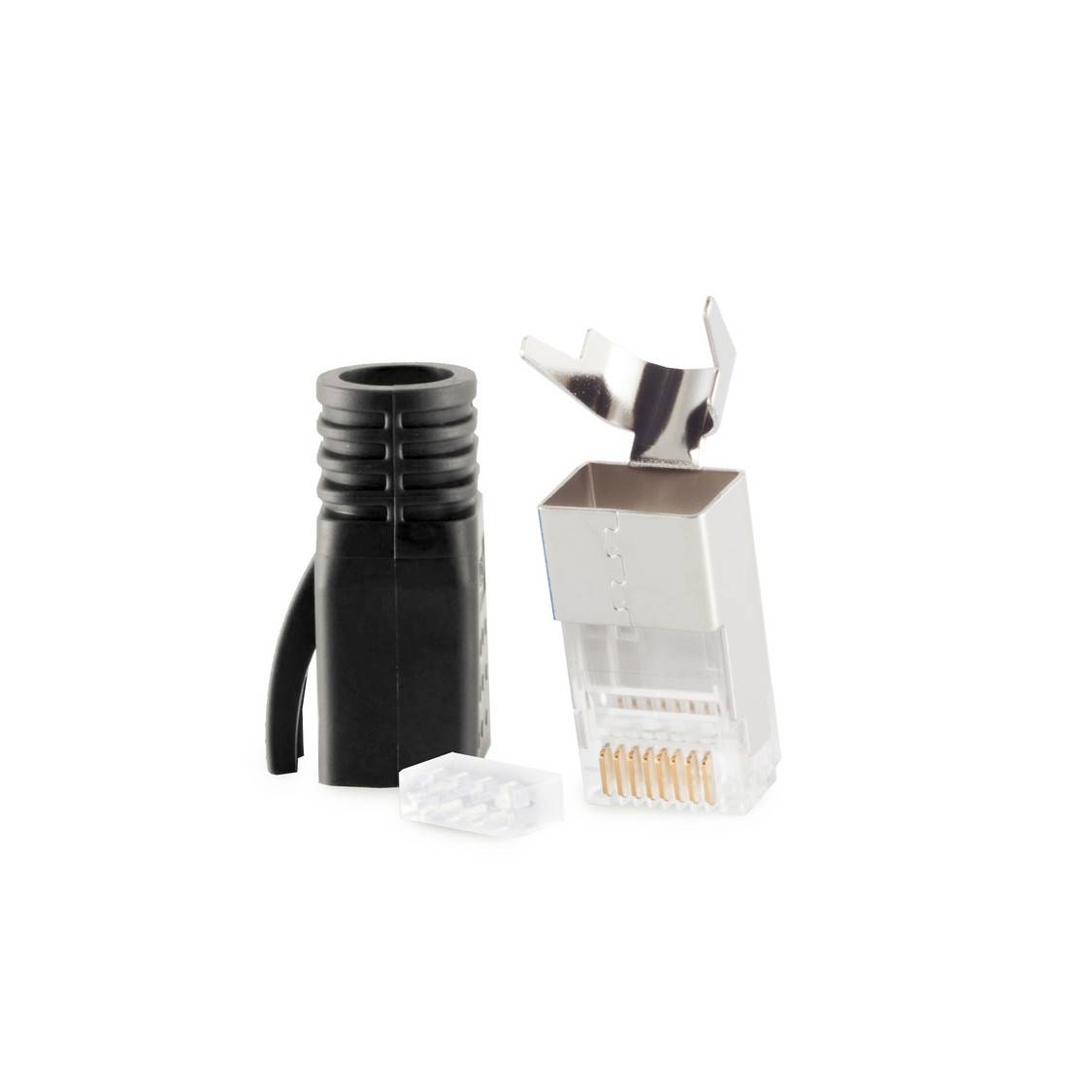 Stecker SET für Verlegekabel bis AWG 23 schwarz VE 1