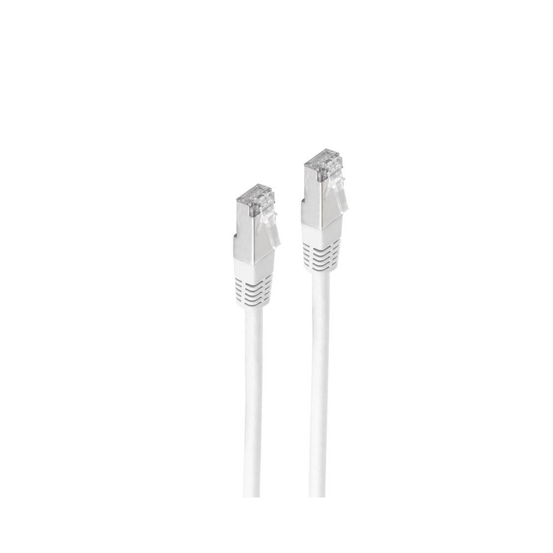 Patchkabel cat 6 S/FTP PIMF Halogenfrei weiß 10m