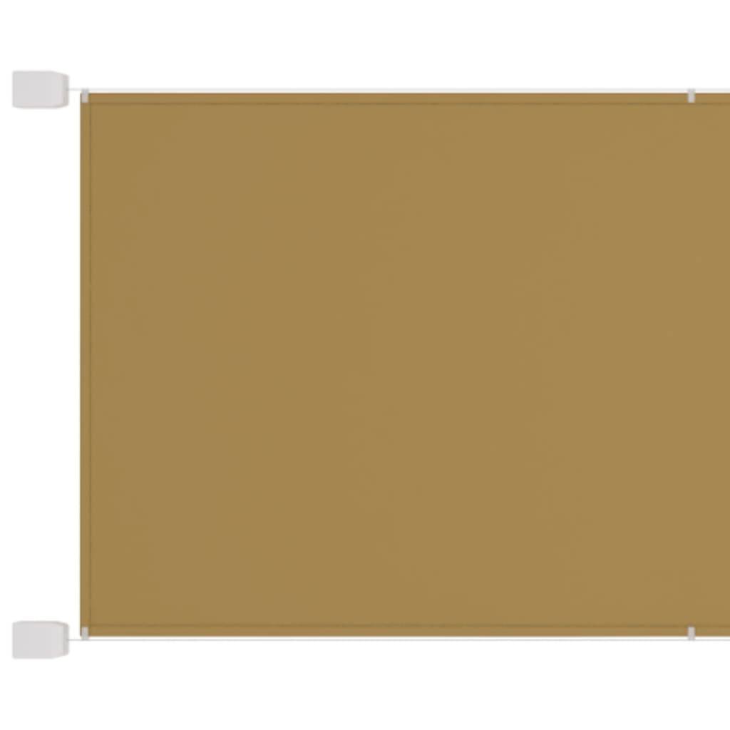 vidaXL Senkrechtmarkise Beige 140x1000 cm Oxford-Gewebe