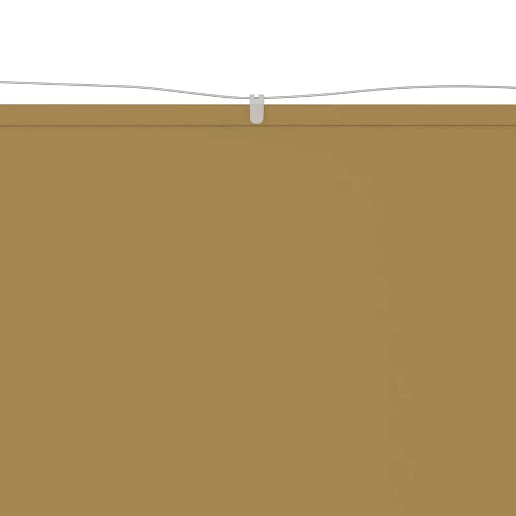 vidaXL Senkrechtmarkise Beige 60x1200 cm Oxford-Gewebe