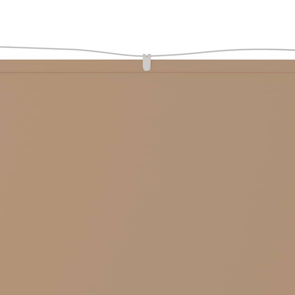 vidaXL Senkrechtmarkise Taupe 140x800 cm Oxford-Gewebe