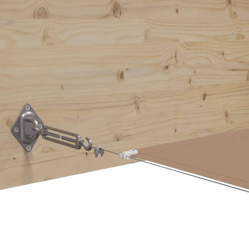 vidaXL Senkrechtmarkise Taupe 140x800 cm Oxford-Gewebe