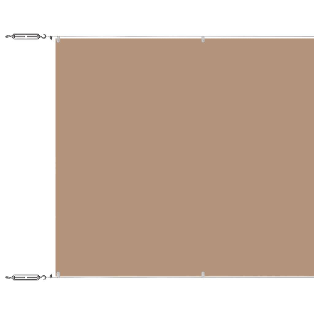 vidaXL Senkrechtmarkise Taupe 140x600 cm Oxford-Gewebe
