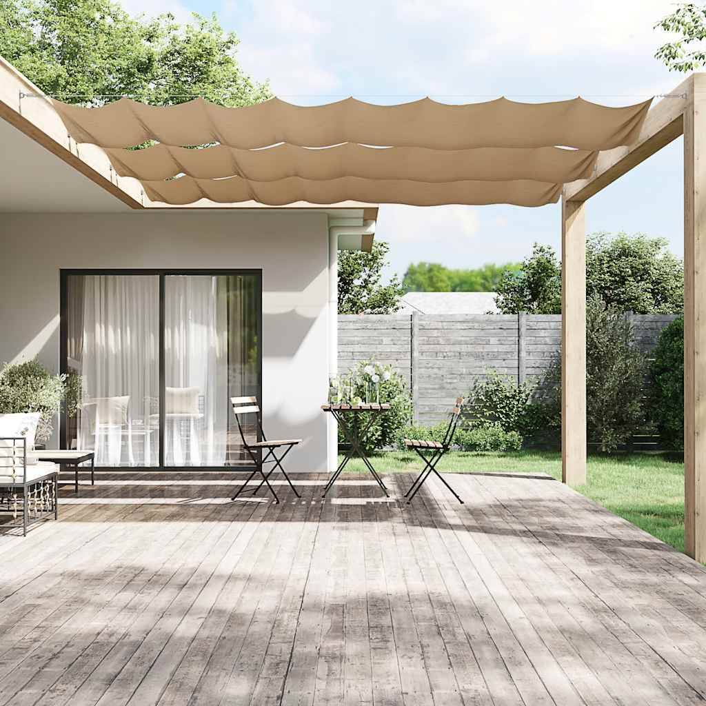 vidaXL Senkrechtmarkise Taupe 140x600 cm Oxford-Gewebe