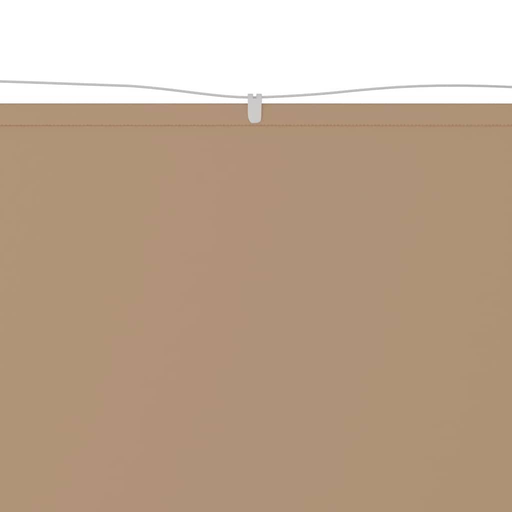vidaXL Senkrechtmarkise Taupe 140x600 cm Oxford-Gewebe