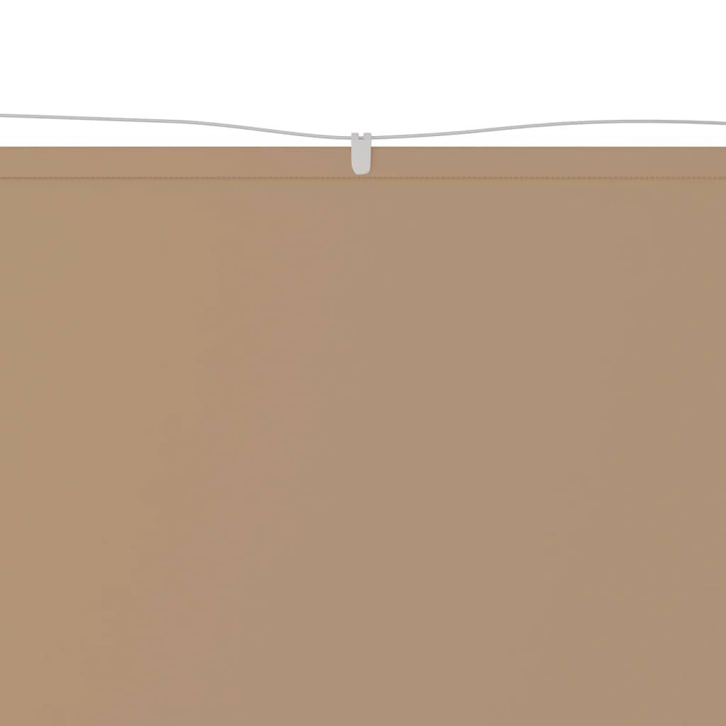 vidaXL Senkrechtmarkise Taupe 140x420 cm Oxford-Gewebe