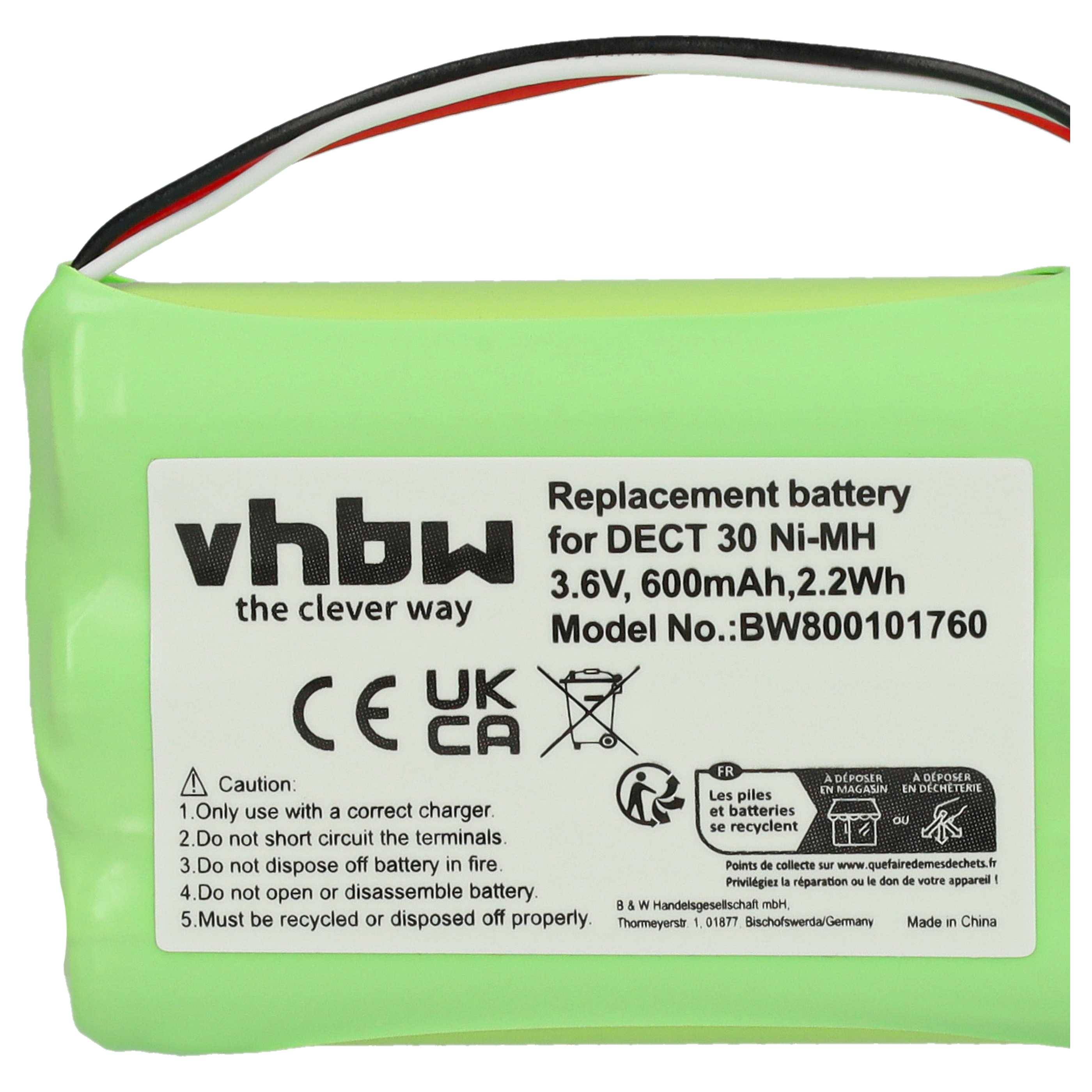 vhbw Akku kompatibel mit Nortel 4135 | 7439, 7449, 7440, 7434, 4146, 7420, 4145, 7430 schnurlos Festnetz Telefon (600