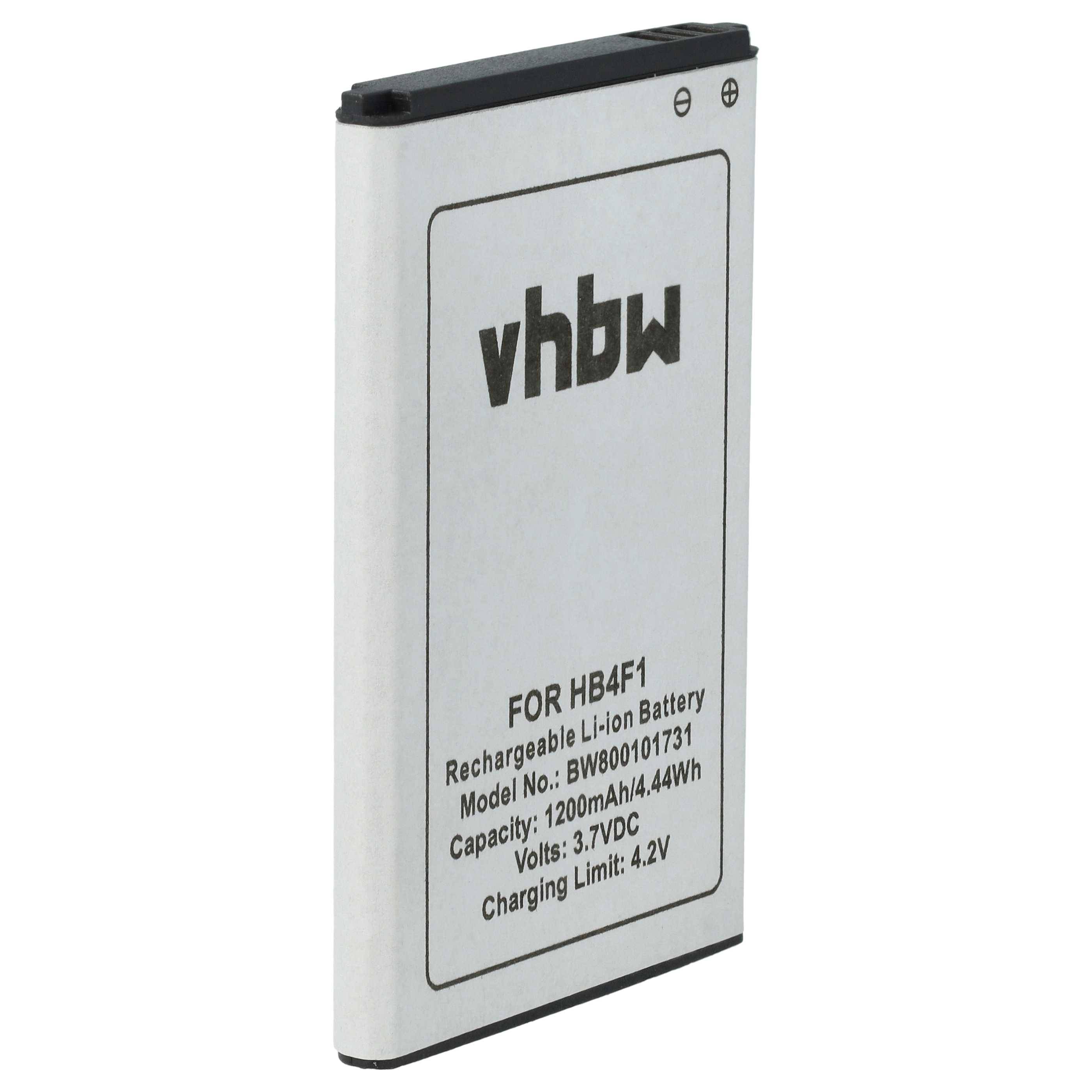 vhbw Akku kompatibel mit OPPO A100 Router Modem Hotspots (1200 mAh, 3,7 V, Li-Ion)