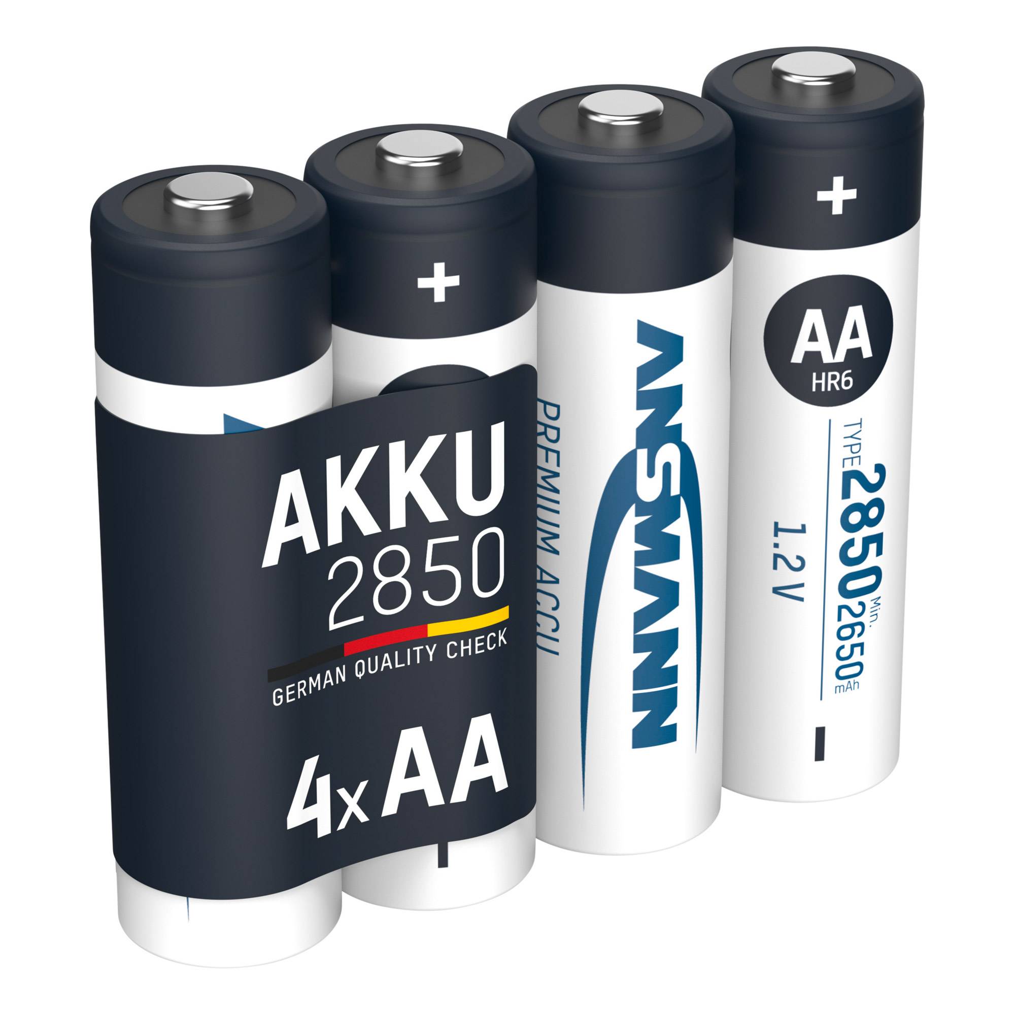 ANSMANN 5035212 NiMH-Akku Mignon AA, 2850mAh, 4er-Pack Strom / Energie / &