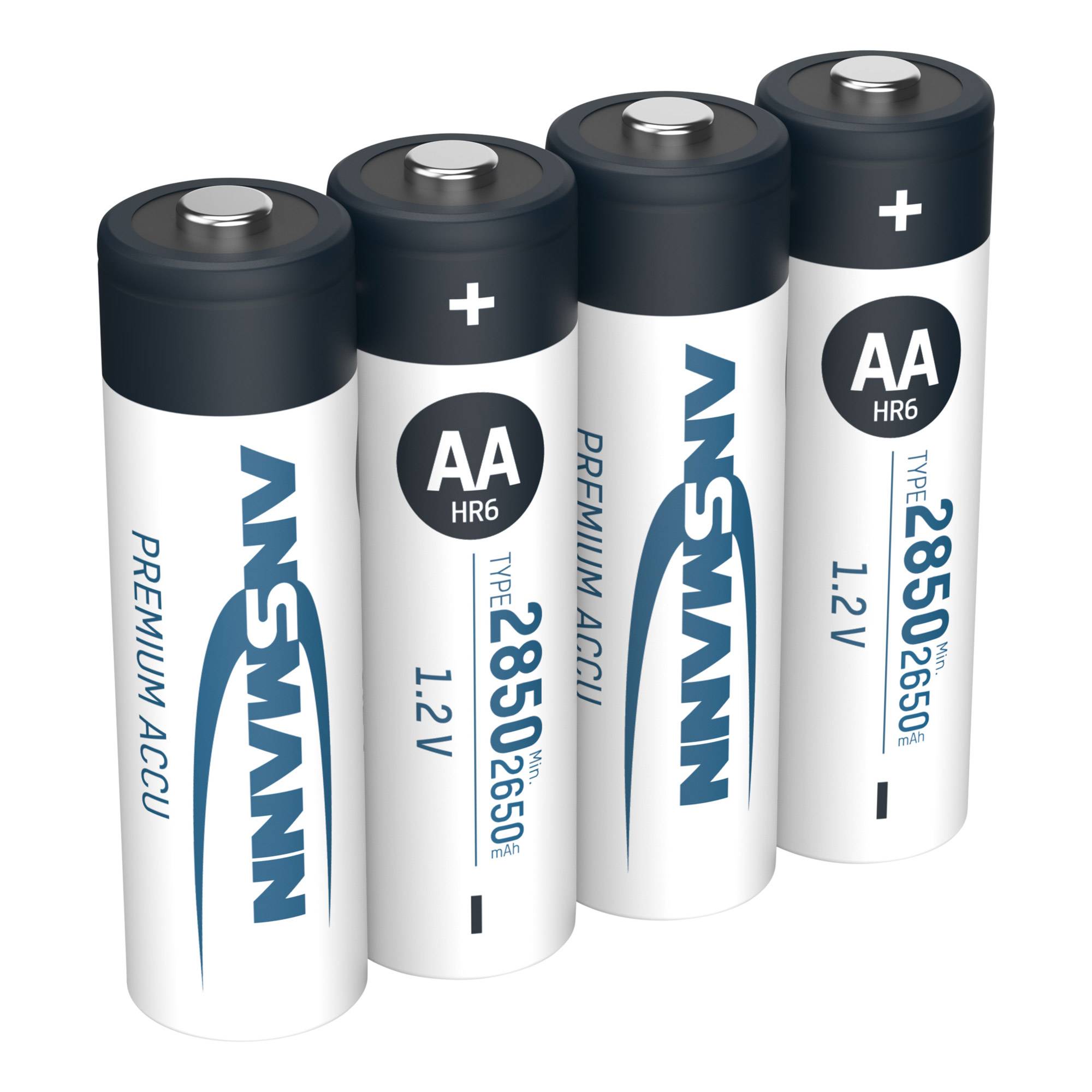 ANSMANN 5035212 NiMH-Akku Mignon AA, 2850mAh, 4er-Pack Strom / Energie / &