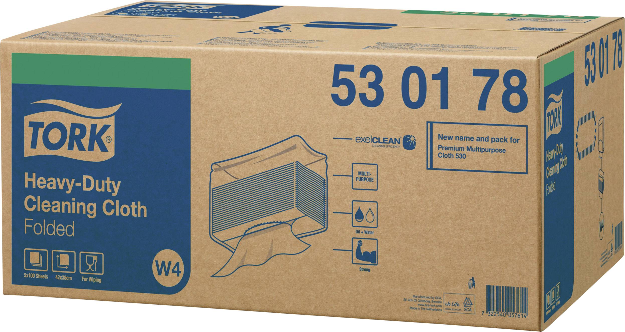 TORK Reinigungstücher 530178 Anzahl: 500