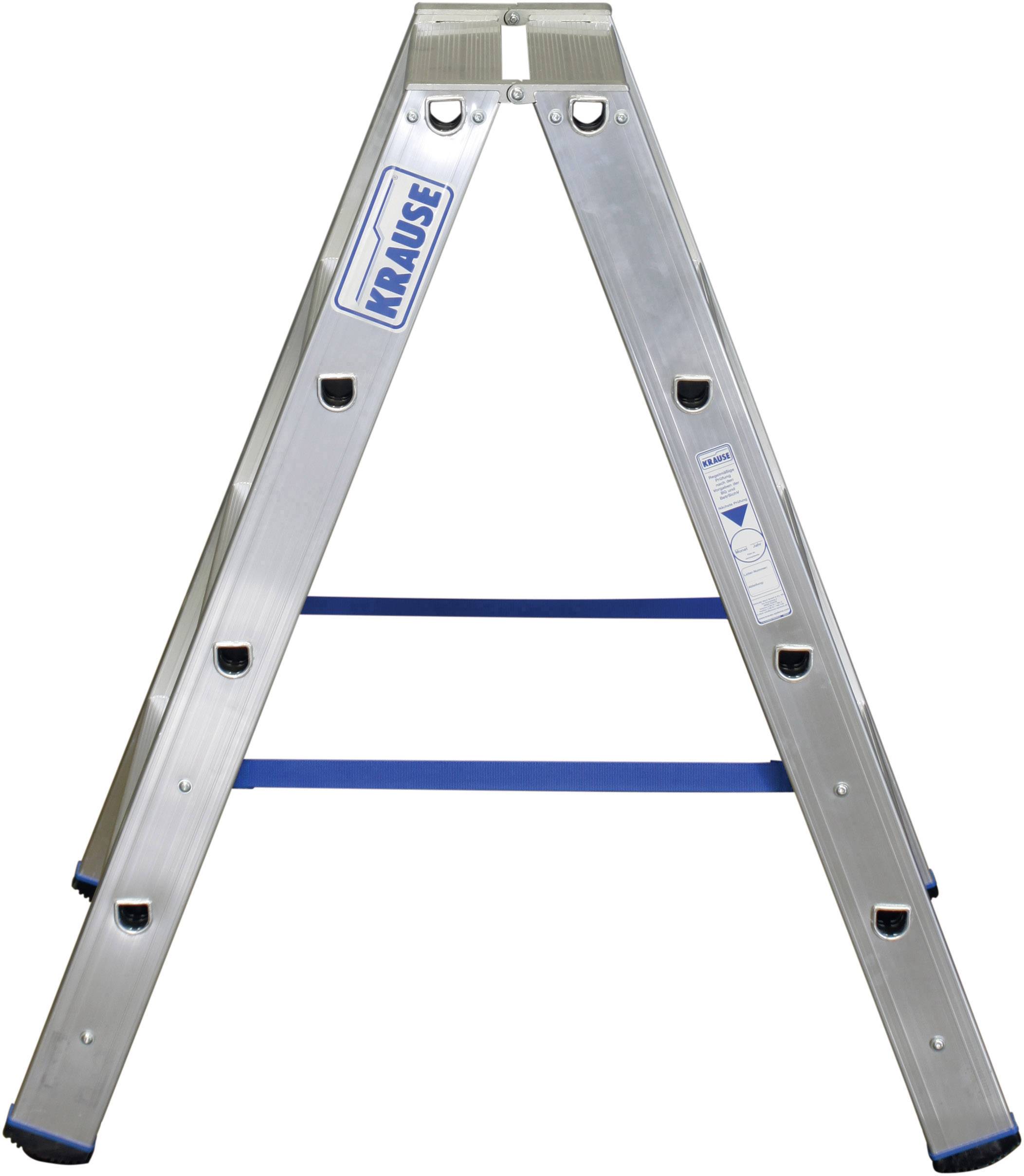 Krause 124722 Aluminium Treppe Arbeitshöhe (max.): 2.45m Silber DIN EN 131 5.5kg