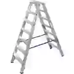Krause 124760 Aluminium Stufen-Doppelleiter Arbeitshöhe (max.): 3.40m Silber DIN EN 131 10.5kg Krause 124760 Aluminium Stufen-Doppelleiter Arbeitshöhe (max.): 3.40m Silber DIN EN 131 10.5kg