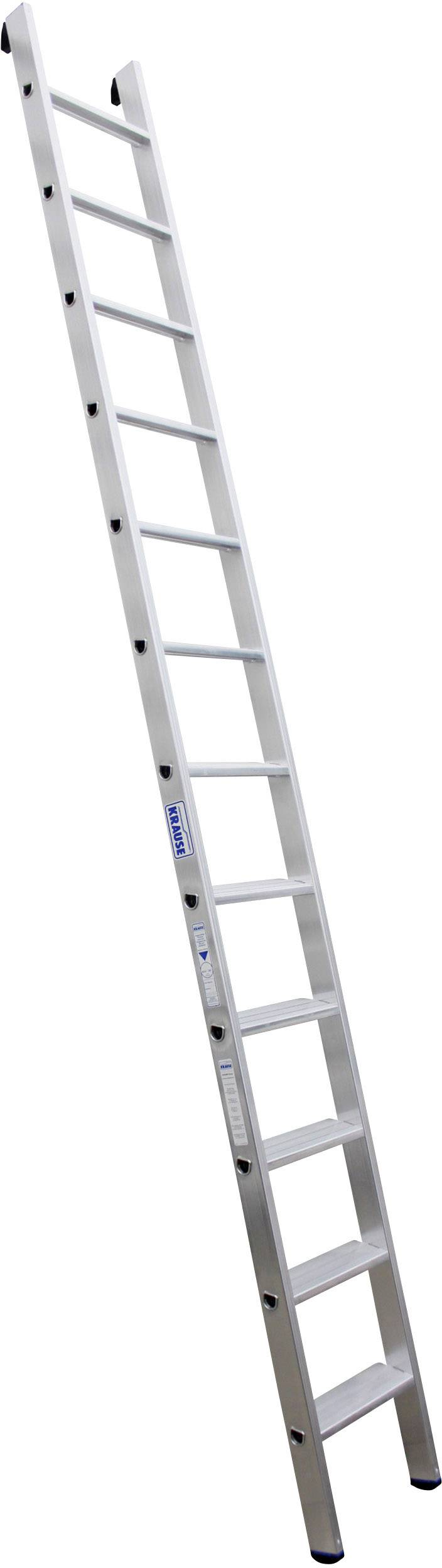 Krause 124449 Aluminium Anlegeleiter Arbeitshöhe (max.): 4.10 m Silber DIN EN 131 7.2 kg