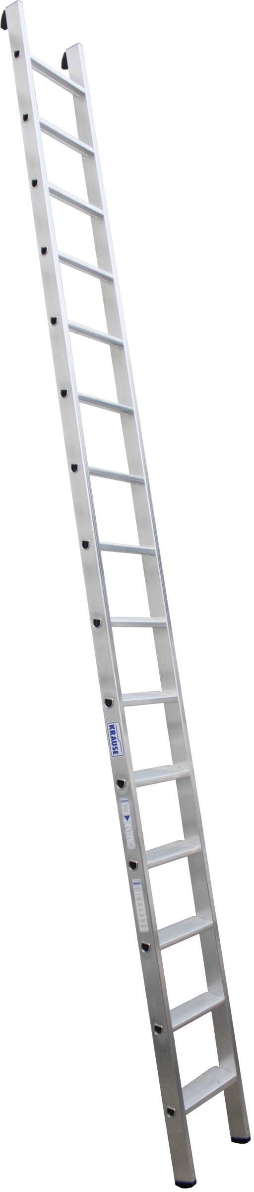 Krause 124456 Aluminium Anlegeleiter Arbeitshöhe (max.): 4.80 m Silber DIN EN 131 9 kg