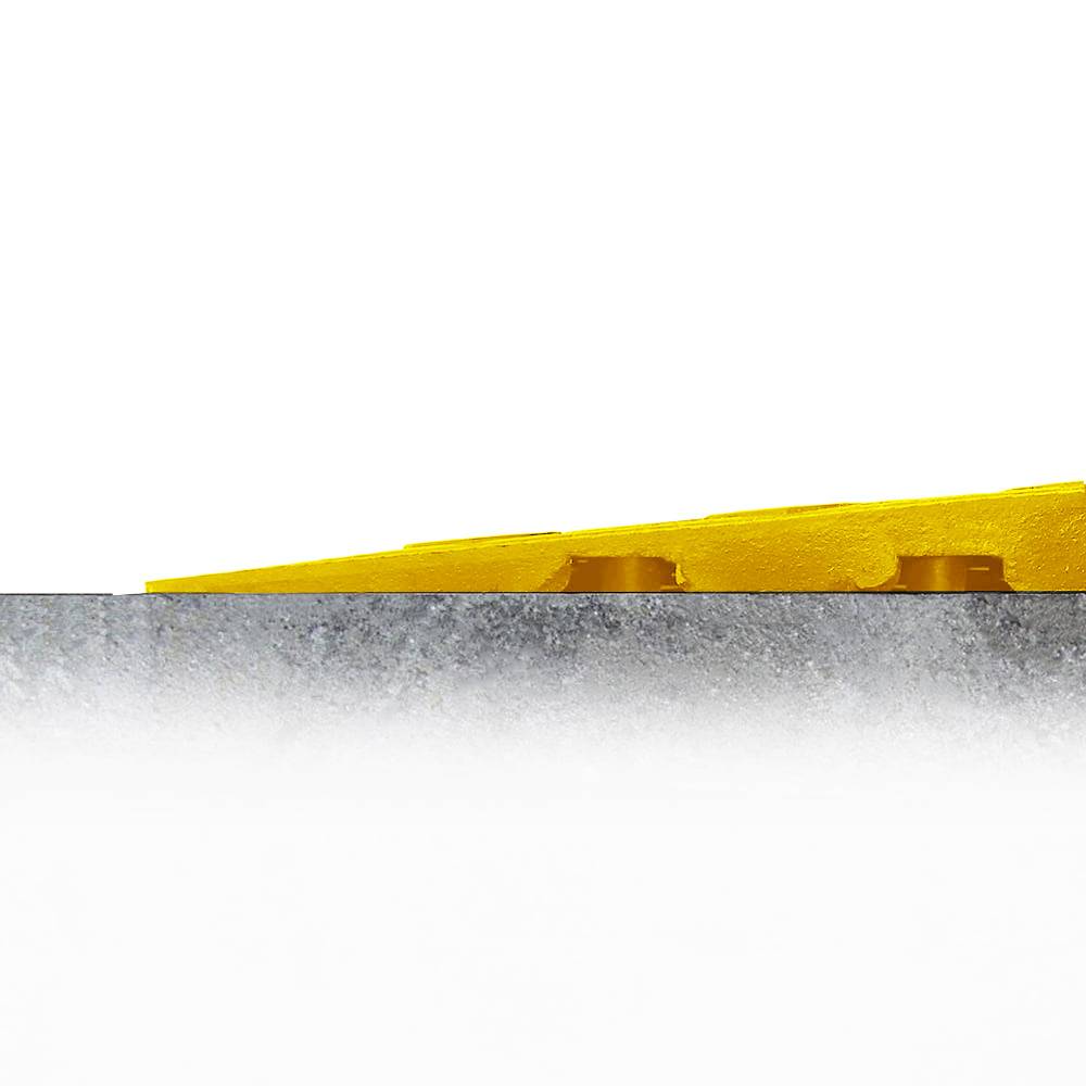 Anti-Ermüdungsmatte Fatigue Lock gelb weibliche Kante