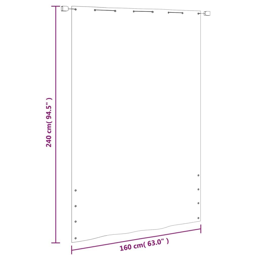 vidaXL Balkon-Sichtschutz Hellgrün 160x240 cm Oxford-Gewebe