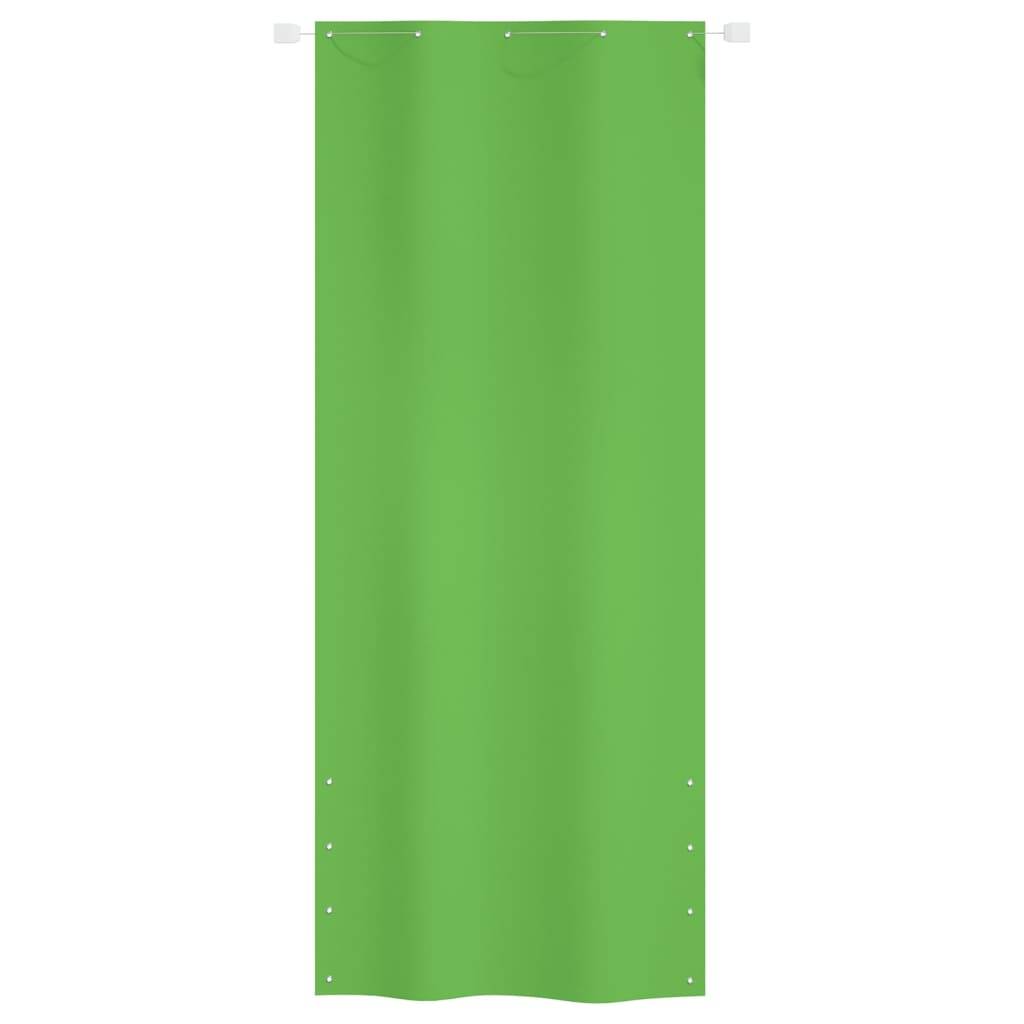 vidaXL Balkon-Sichtschutz Hellgrün 100x240 cm Oxford-Gewebe