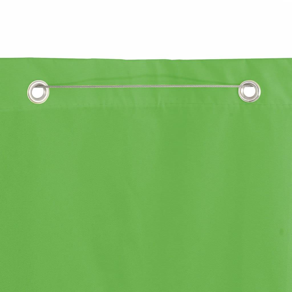 vidaXL Balkon-Sichtschutz Hellgrün 100x240 cm Oxford-Gewebe