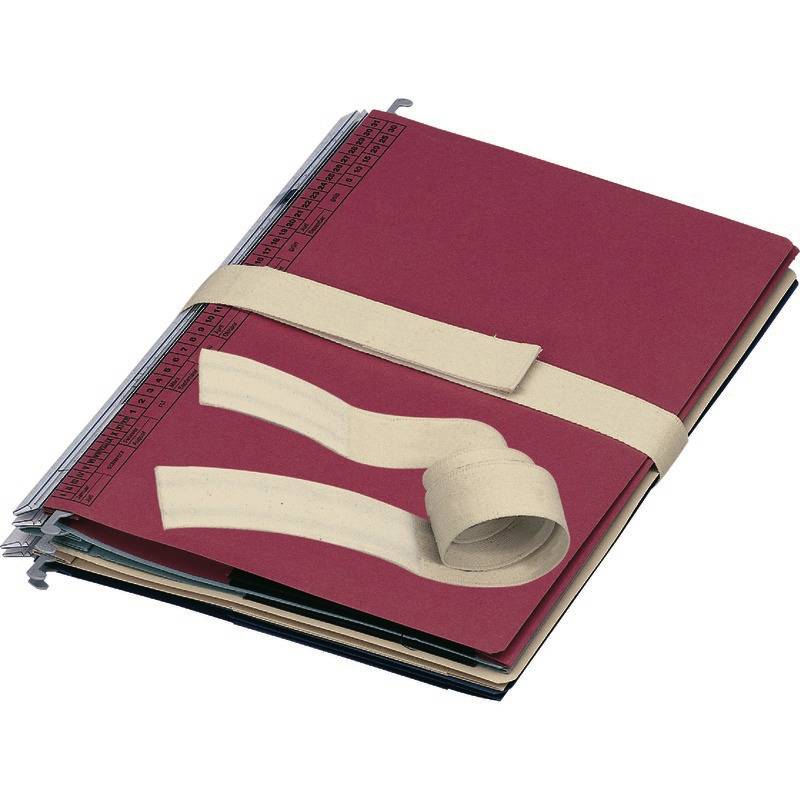 SoldanPlus BASIC Aktengurte mit Klettverschluss, 750 mm, weiß