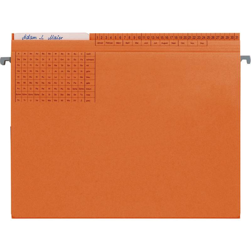 AdvoBedarf Hängehefter Kanzlei CLASSIC VERTO, 2 Abheftvorrichtungen, orange
