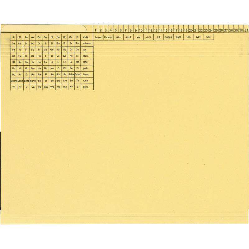 AdvoBedarf Hängehefter Kanzlei CLASSIC VERTO, 1 Abheftvorrichtung, gelb