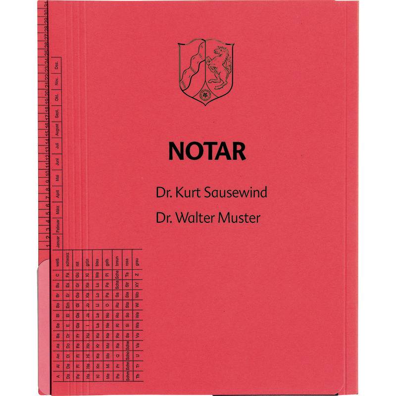 AdvoBedarf Hängehefter Kanzlei CLASSIC VERTO, 1 Abheftvorrichtung, rot