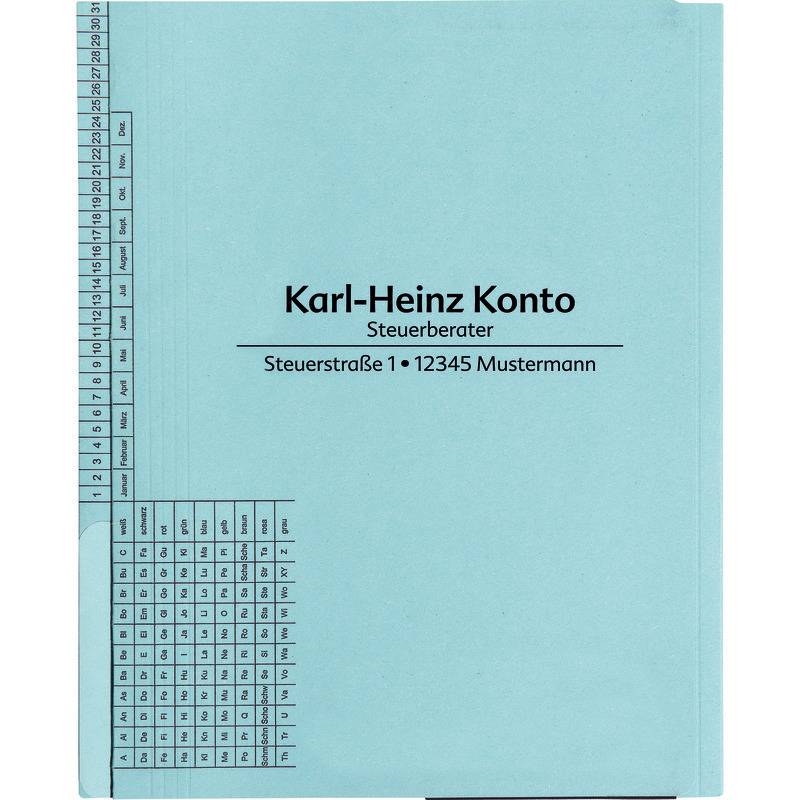 AdvoBedarf Hängehefter Kanzlei CLASSIC VERTO, 1 Abheftvorrichtung, blau