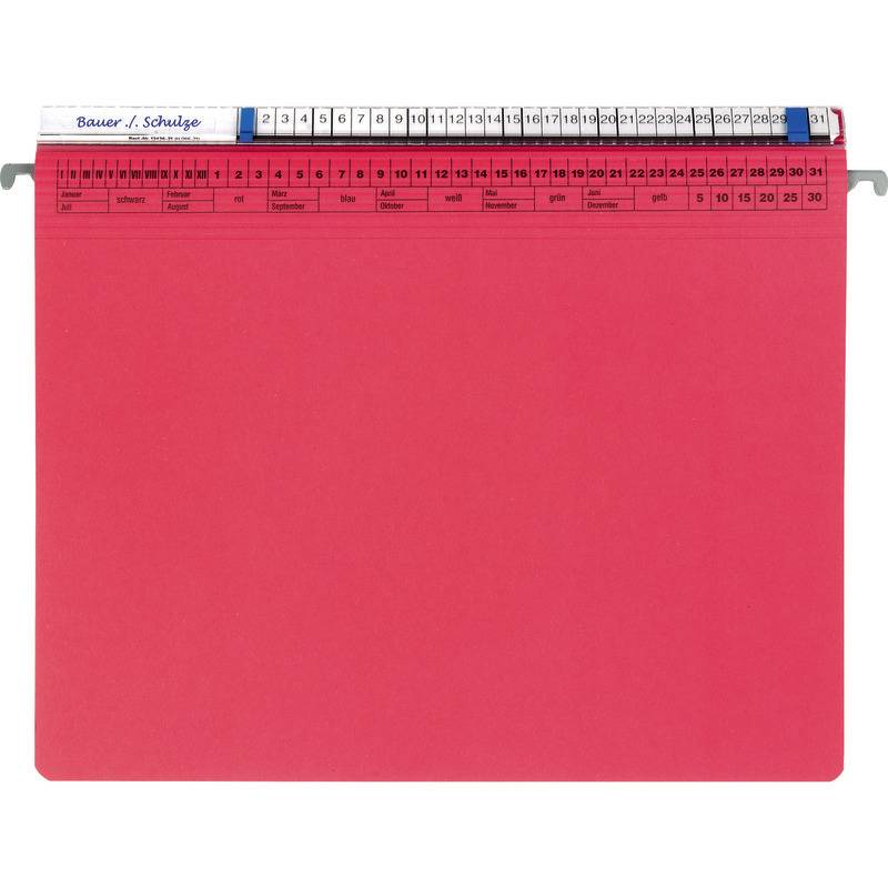ORGALEX® Hängehefter Kanzlei, Linksheftung, 1 Tasche, rot