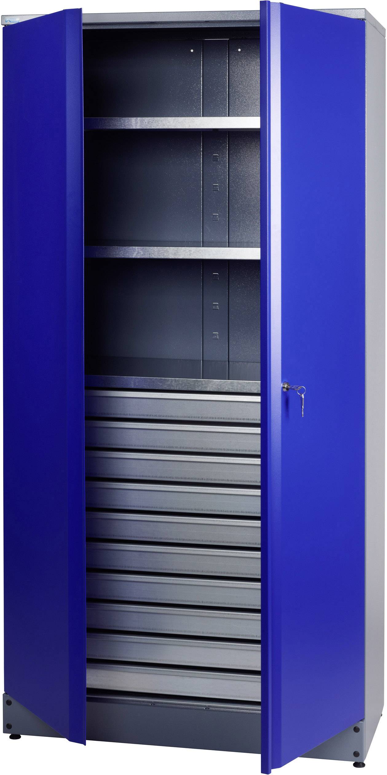 Küpper 70597 Werkzeug-Hochschrank (B x H x T) 910 x 1800 x 450mm Blau, Silber