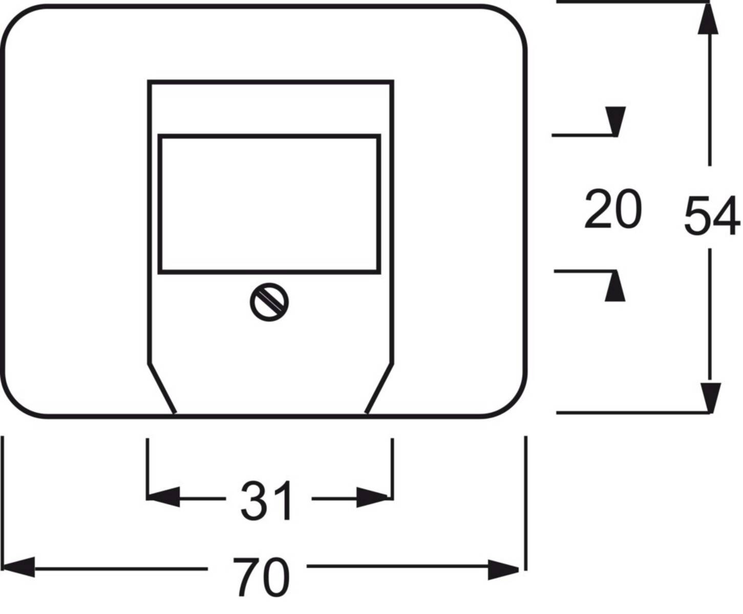 Busch-Jaeger Abdeckung TAE-Steckdose Titan 2CKA001710A3336 1St.