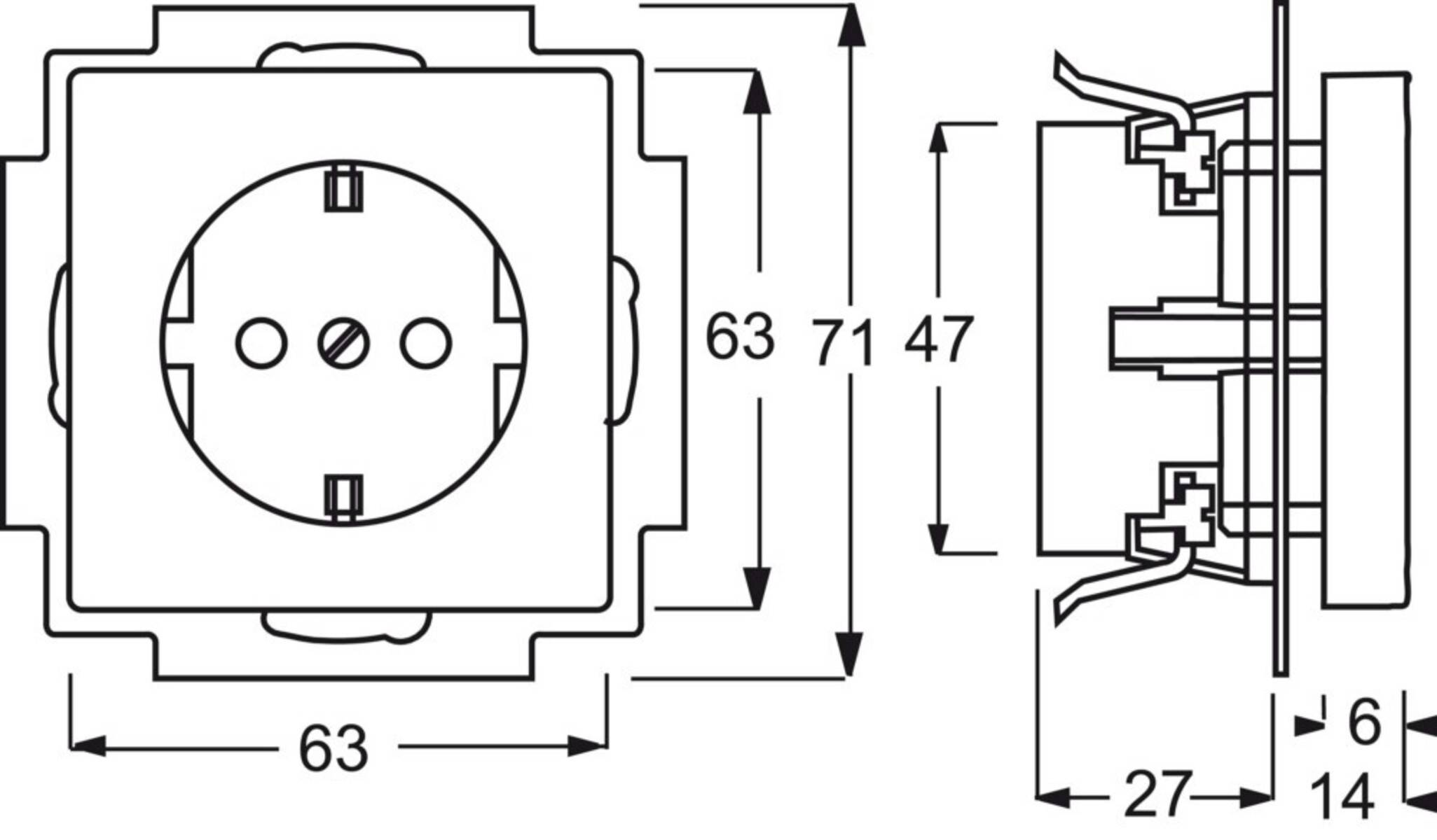 ABB 2CKA002011A3798 Geräteeinsatz IP20 Weißaluminium (RAL 9006), Aluminium
