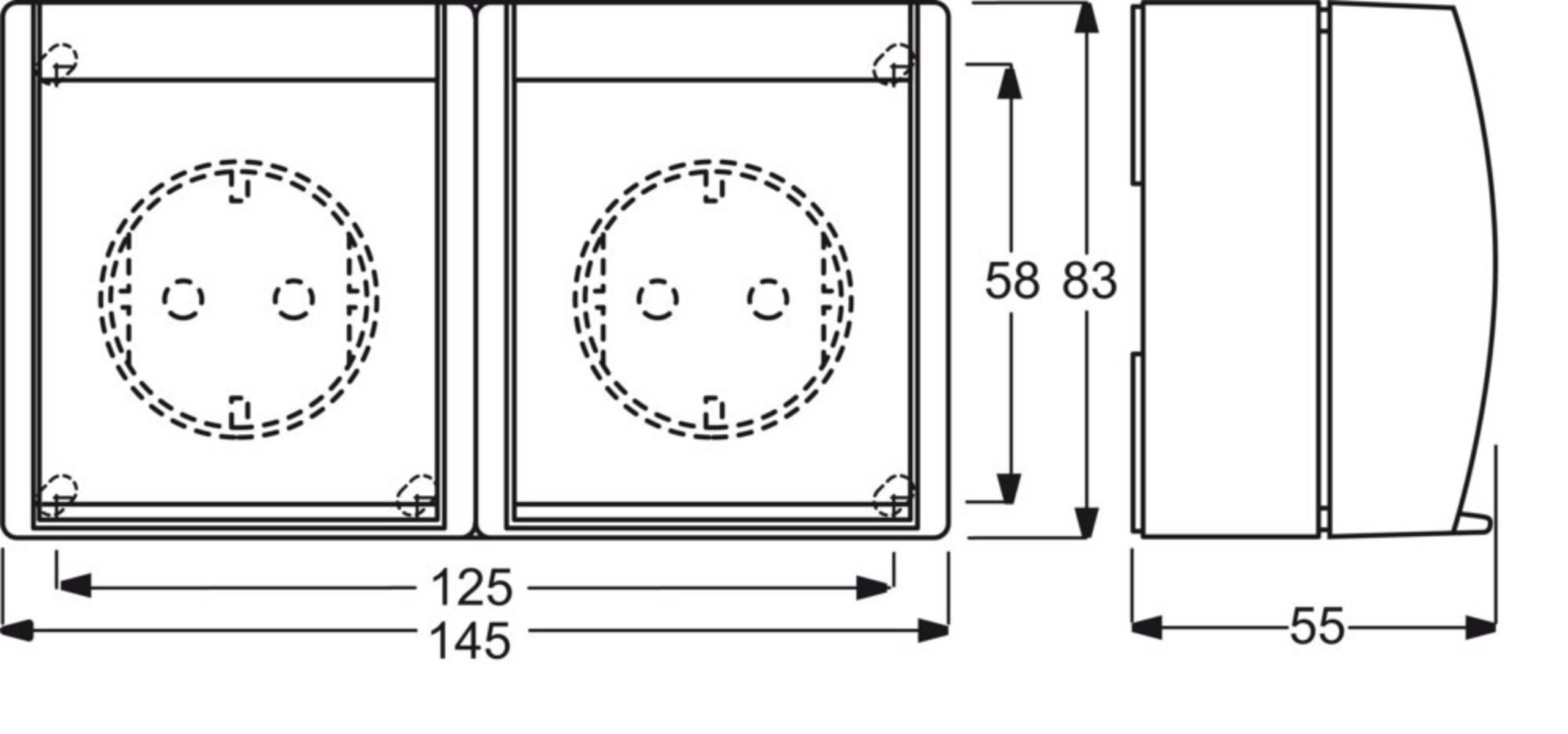 ABB 2CKA002084A0720 Schutzkontakt-Steckdose IP44 Blau-Grün, Lichtgrau (RAL 7035)