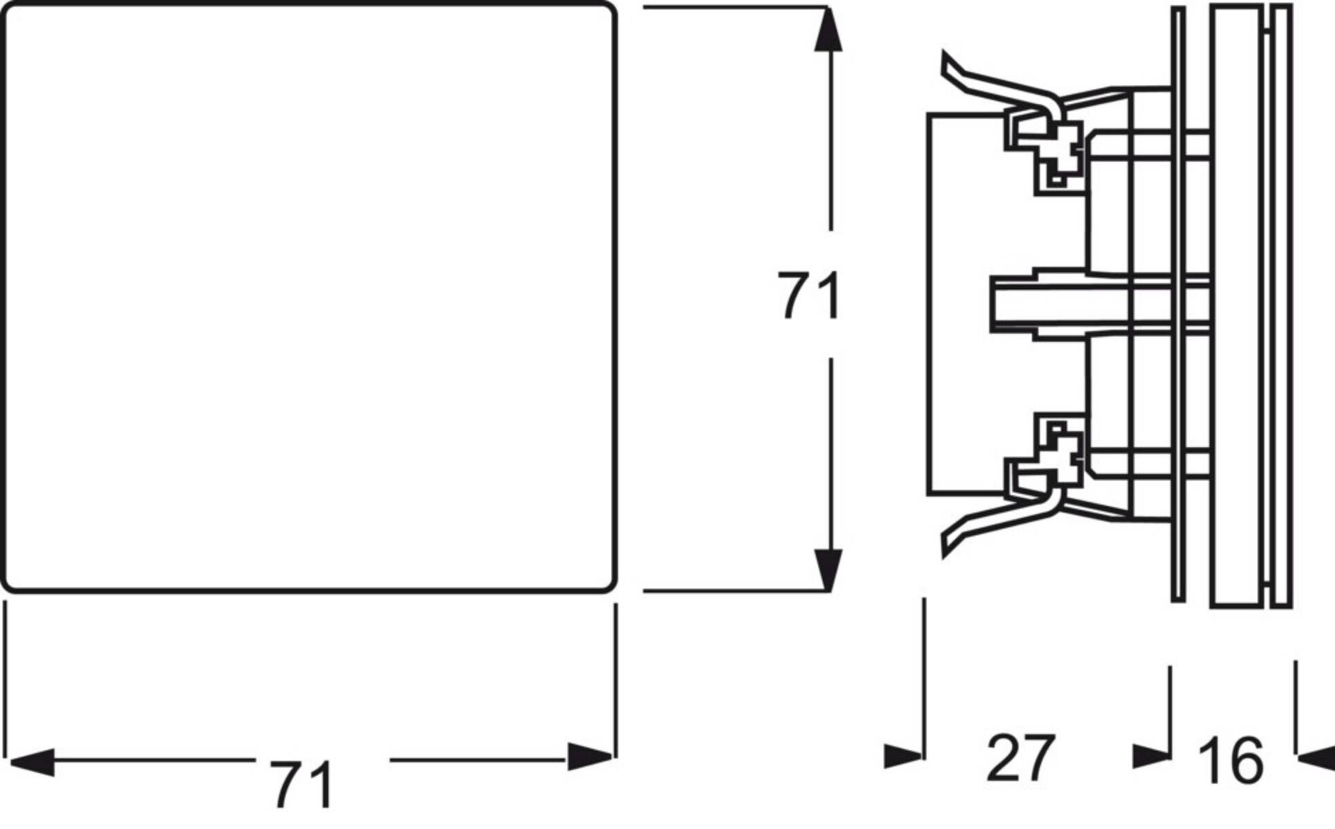 ABB 2CKA002018A1496 Geräteeinsatz IP20 Schwarz, Tiefschwarz (RAL 9005)