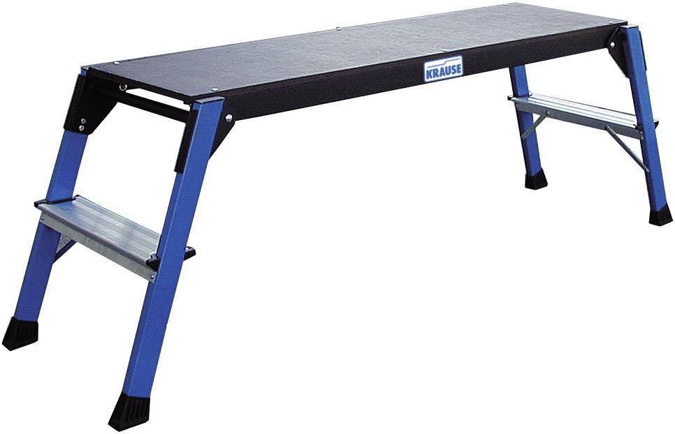 Krause MONTO® StepTop® 130099CO Aluminium Arbeitsplattform Arbeitshöhe (max.): 2.5 m Blau, Schwarz 9 kg