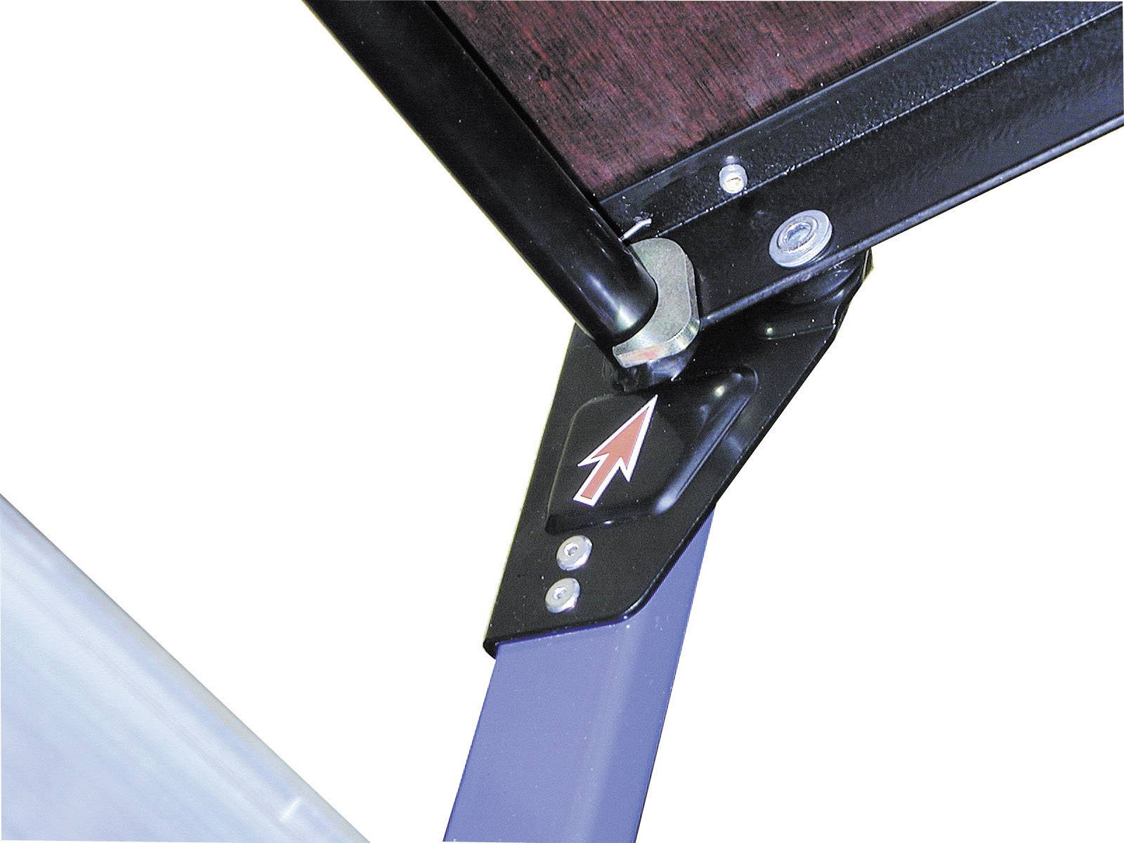 Krause MONTO® StepTop® 130099CO Aluminium Arbeitsplattform Arbeitshöhe (max.): 2.5 m Blau, Schwarz 9 kg