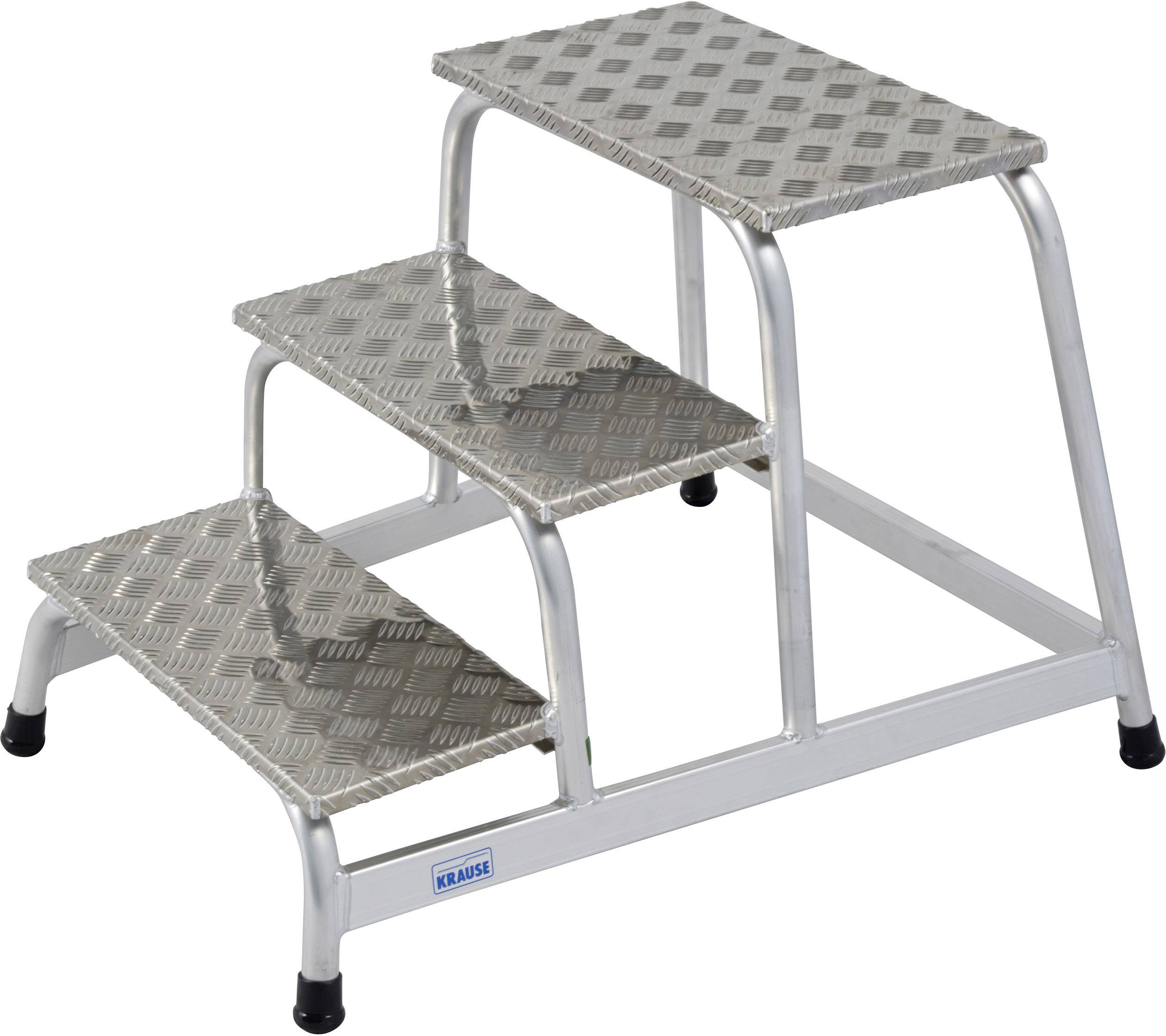 Krause 805034 Aluminium Montagetritt Arbeitshöhe (max.): 2.60m Silber 7kg