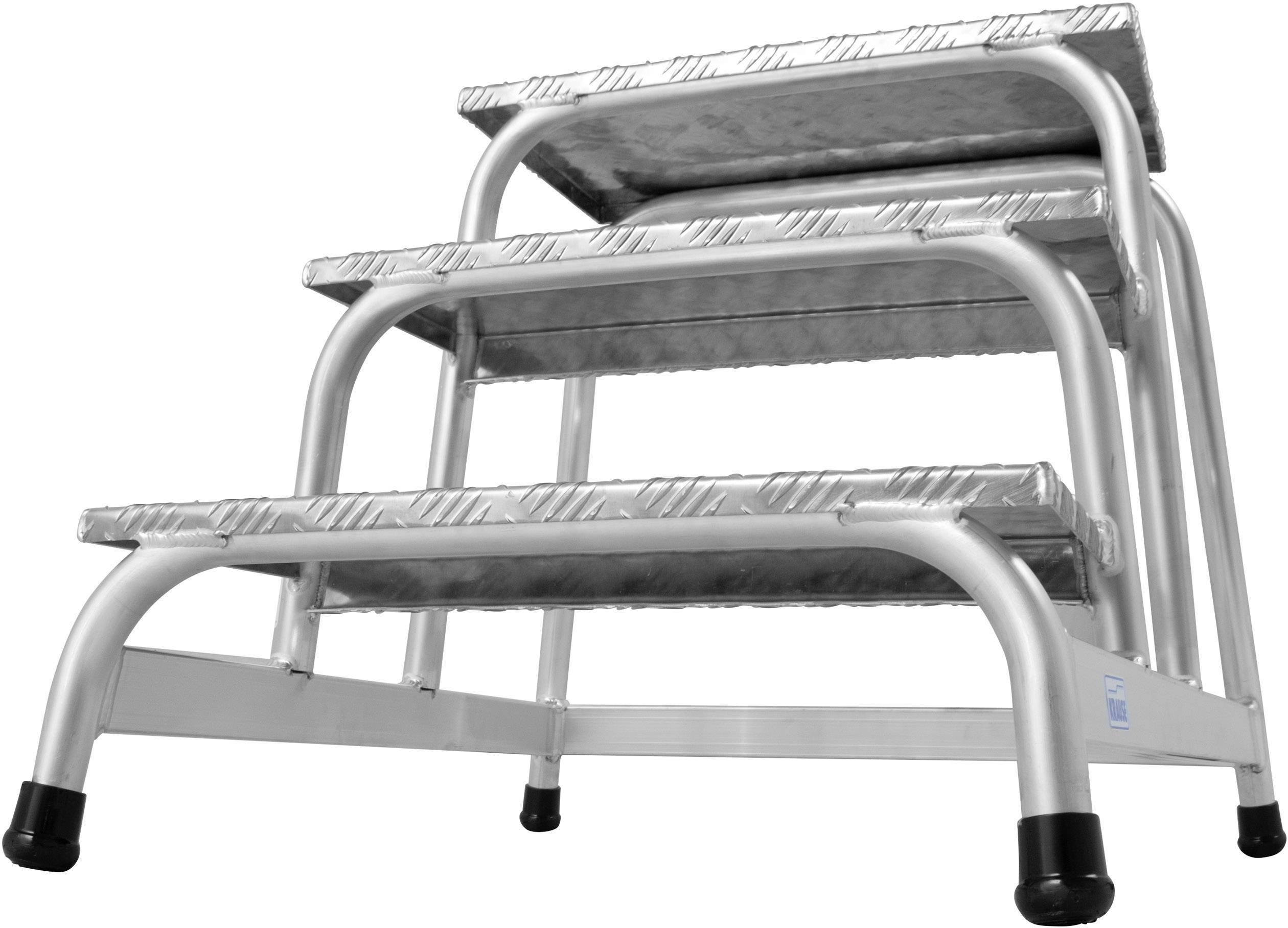 Krause 805034 Aluminium Montagetritt Arbeitshöhe (max.): 2.60m Silber 7kg