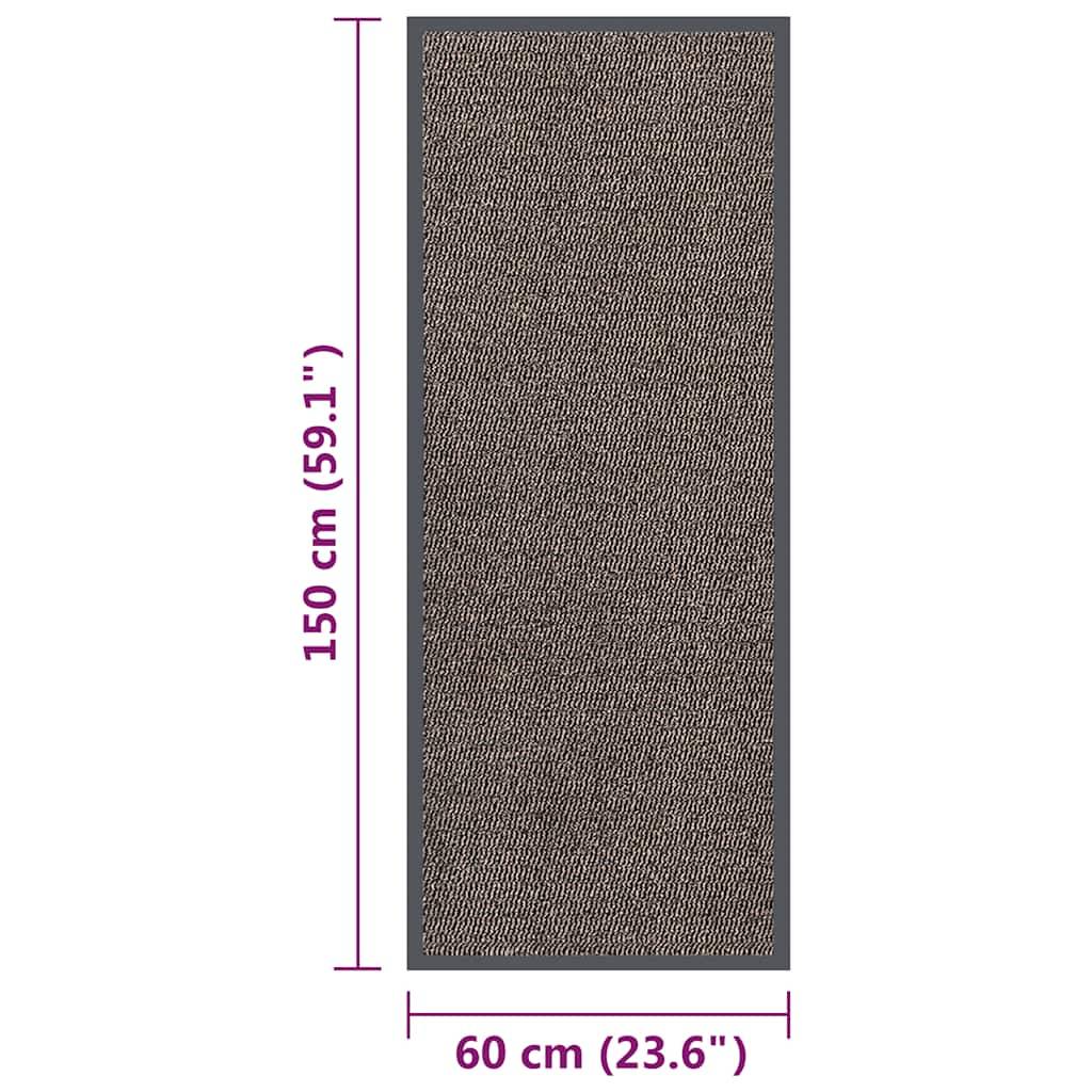 vidaXL Fußmatte getuftet 60x150 cm Dunkelbraun