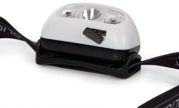 Stirnlampe led wiederaufladbar 160 lm 14,5 cm nylon schwarz