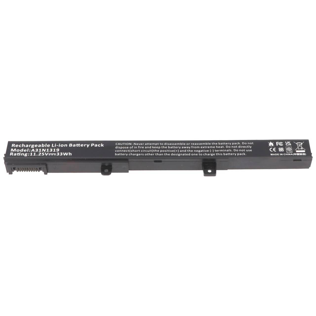 Akku passend für ASUS D550M, X551M, Li-ion, 11,25V, 2930mAh, 33Wh, schwarz