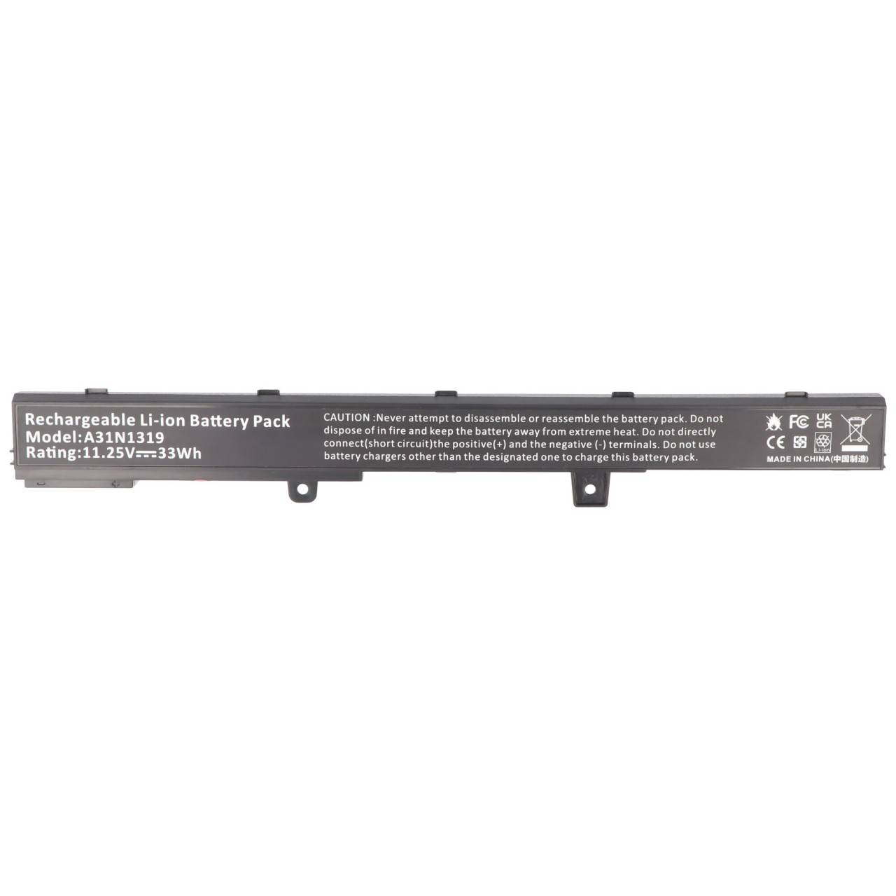 Akku passend für ASUS D550M, X551M, Li-ion, 11,25V, 2930mAh, 33Wh, schwarz