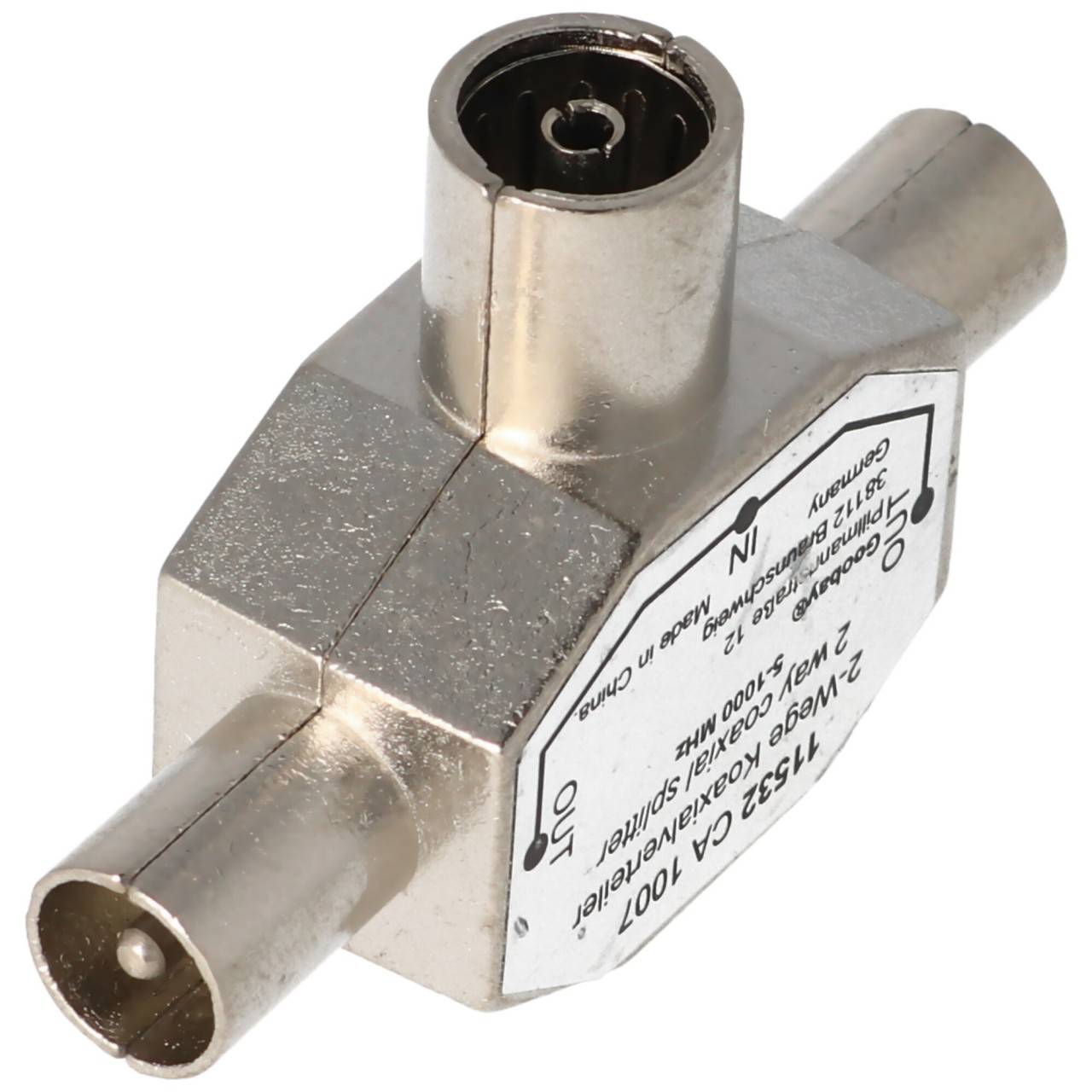 VALUE Koaxial T-Adapter