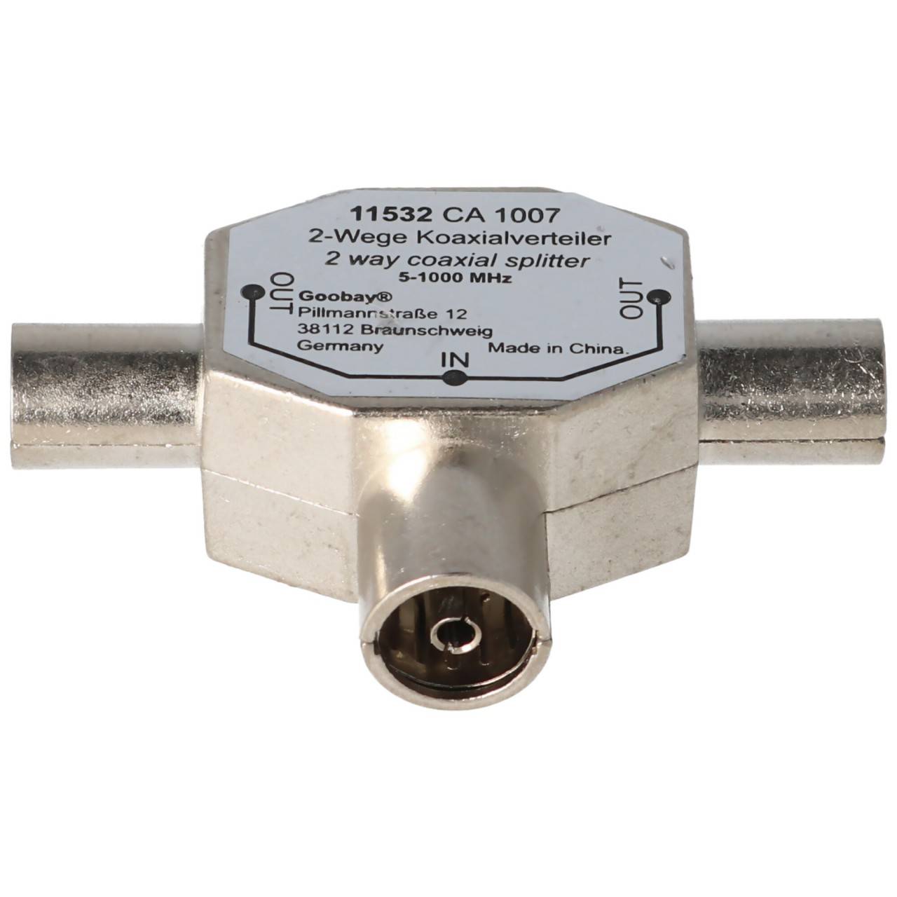 VALUE Koaxial T-Adapter