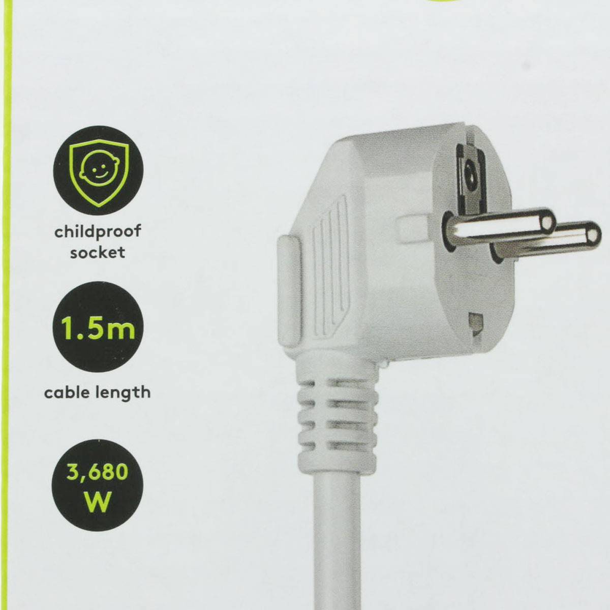 Goobay 41265 Steckdosenleiste mit USB-A Buchse & Schalter / 5-fach Steckdose / Mehrfachsteckdose / 1,5 m Kabel / Weiß