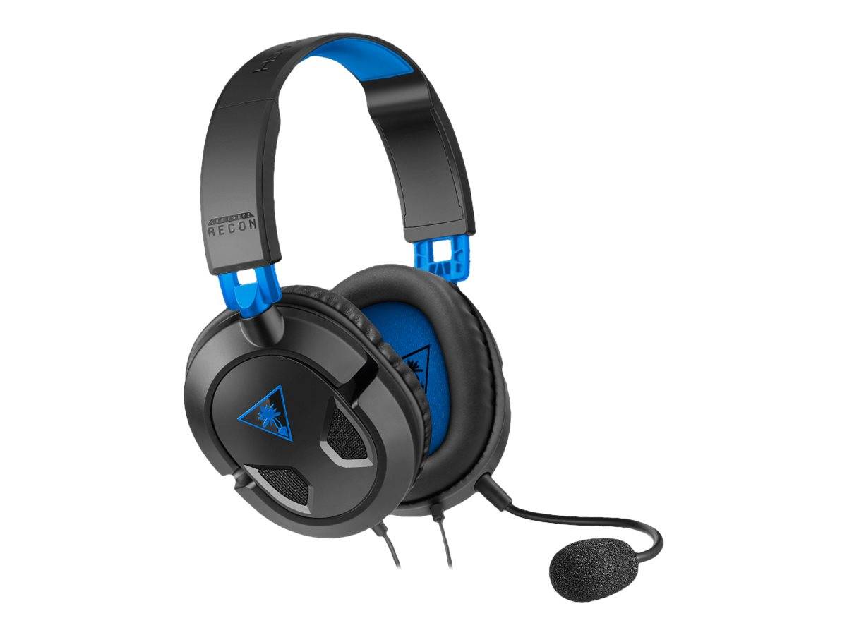 Turtle Beach Ear Force Recon 50P Gaming Over Ear Headset kabelgebunden 7.1 Surround Schwarz Mikrofon-Rauschunterdrückung Lautstärkeregelung, Mikrof